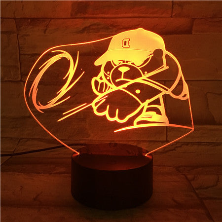 D Bear - 3D Optical Illusion LED Lamp Hologram