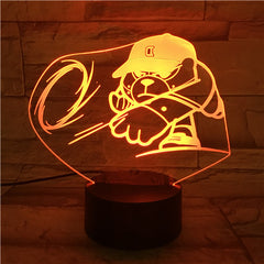 D Bear - 3D Optical Illusion LED Lamp Hologram