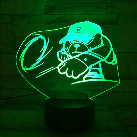 D Bear - 3D Optical Illusion LED Lamp Hologram