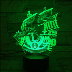 Pirate Ship - 3D Optical Illusion LED Lamp Hologram