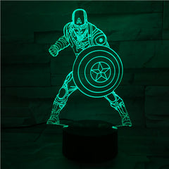 Captain  - 3D Optical Illusion LED Lamp Hologram