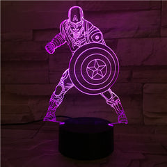 Captain  - 3D Optical Illusion LED Lamp Hologram