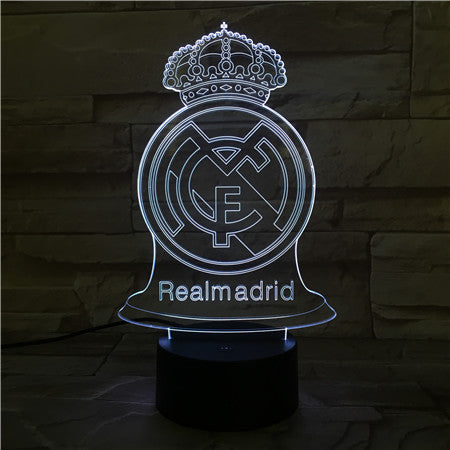Real M - 3D Optical Illusion LED Lamp Hologram