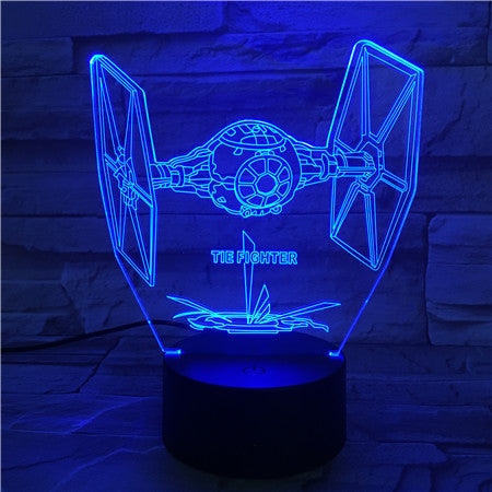 Fighter - 3D Optical Illusion LED Lamp Hologram