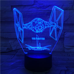 Fighter  - 3D Optical Illusion LED Lamp Hologram