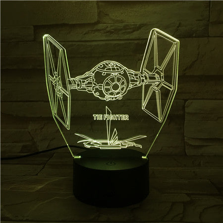 Fighter - 3D Optical Illusion LED Lamp Hologram
