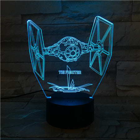 Fighter - 3D Optical Illusion LED Lamp Hologram