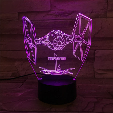 Fighter - 3D Optical Illusion LED Lamp Hologram