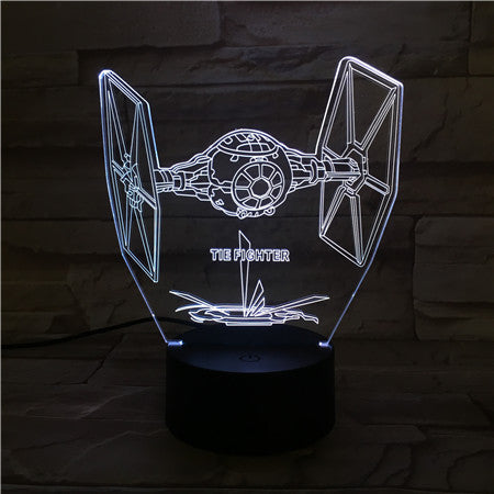 Fighter - 3D Optical Illusion LED Lamp Hologram