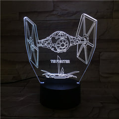 Fighter  - 3D Optical Illusion LED Lamp Hologram