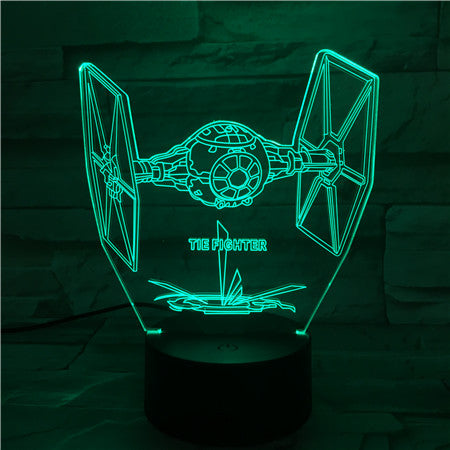 Fighter - 3D Optical Illusion LED Lamp Hologram