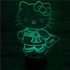 Kitty  - 3D Optical Illusion LED Lamp Hologram