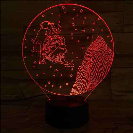 Leo - 3D Optical Illusion LED Lamp Hologram