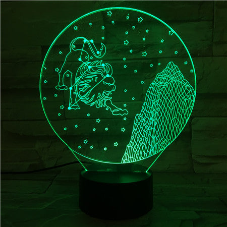 Leo - 3D Optical Illusion LED Lamp Hologram