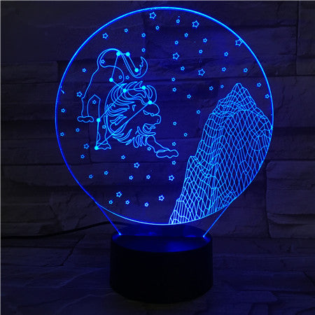 Leo - 3D Optical Illusion LED Lamp Hologram
