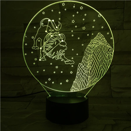 Leo - 3D Optical Illusion LED Lamp Hologram