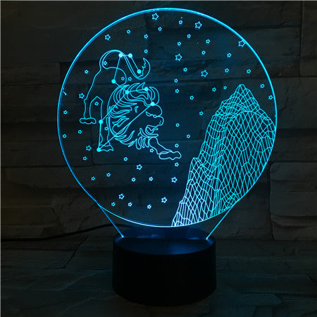 Leo - 3D Optical Illusion LED Lamp Hologram