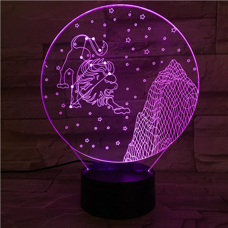 Leo - 3D Optical Illusion LED Lamp Hologram