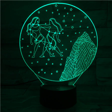Gemini - 3D Optical Illusion LED Lamp Hologram