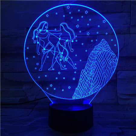 Gemini - 3D Optical Illusion LED Lamp Hologram