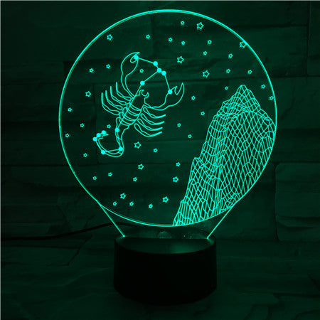 Scorpio - 3D Optical Illusion LED Lamp Hologram