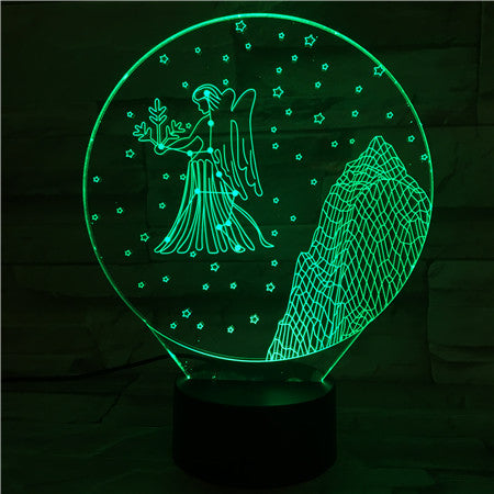 Virgo - 3D Optical Illusion LED Lamp Hologram