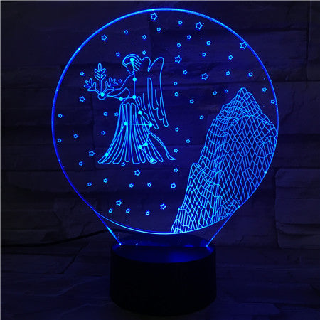 Virgo - 3D Optical Illusion LED Lamp Hologram