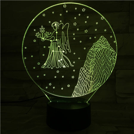 Virgo - 3D Optical Illusion LED Lamp Hologram