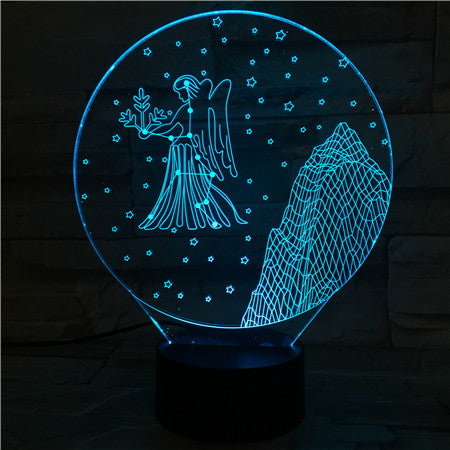 Virgo - 3D Optical Illusion LED Lamp Hologram