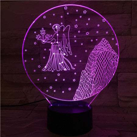 Virgo - 3D Optical Illusion LED Lamp Hologram