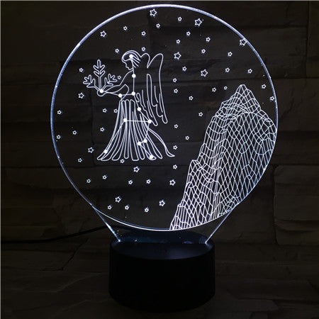 Virgo - 3D Optical Illusion LED Lamp Hologram