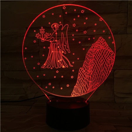 Virgo - 3D Optical Illusion LED Lamp Hologram