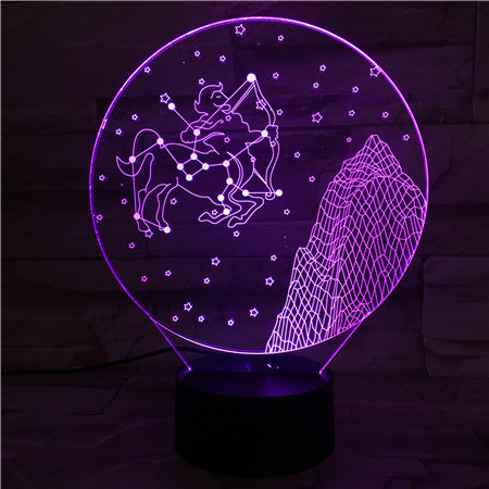Sagittarius - 3D Optical Illusion LED Lamp Hologram