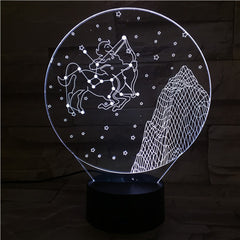 Sagittarius  - 3D Optical Illusion LED Lamp Hologram