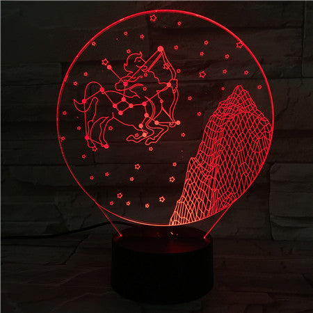 Sagittarius - 3D Optical Illusion LED Lamp Hologram
