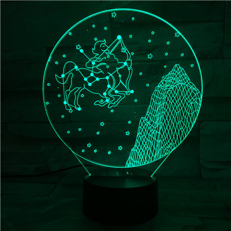 Sagittarius - 3D Optical Illusion LED Lamp Hologram