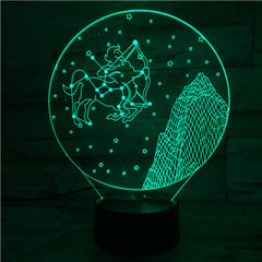 Sagittarius  - 3D Optical Illusion LED Lamp Hologram
