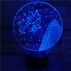 Sagittarius  - 3D Optical Illusion LED Lamp Hologram