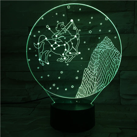 Sagittarius - 3D Optical Illusion LED Lamp Hologram