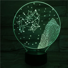 Sagittarius  - 3D Optical Illusion LED Lamp Hologram