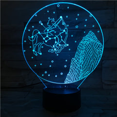 Sagittarius  - 3D Optical Illusion LED Lamp Hologram