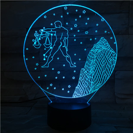 Libra - 3D Optical Illusion LED Lamp Hologram