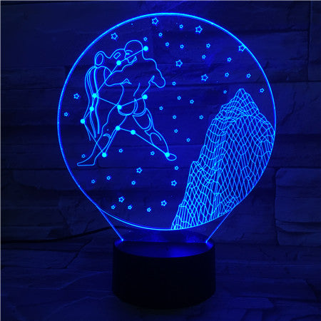 Aquarius - 3D Optical Illusion LED Lamp Hologram