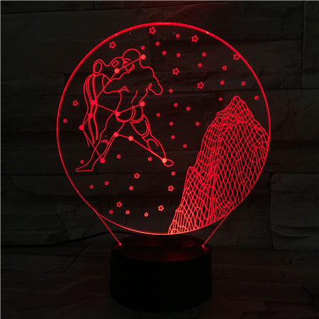 Aquarius - 3D Optical Illusion LED Lamp Hologram