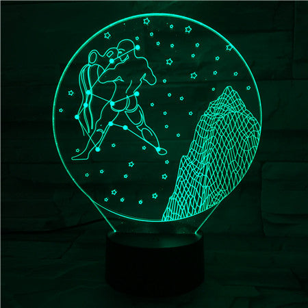 Aquarius - 3D Optical Illusion LED Lamp Hologram