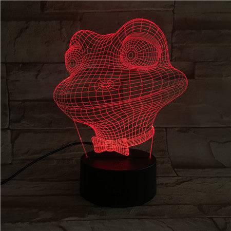 Frog - 3D Optical Illusion LED Lamp Hologram