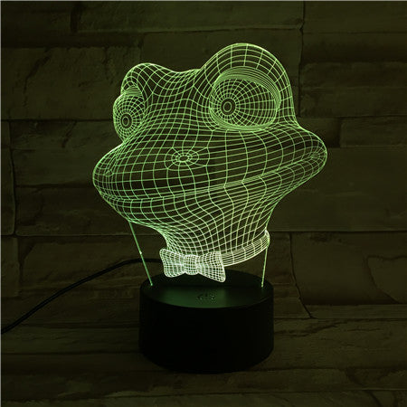 Frog - 3D Optical Illusion LED Lamp Hologram