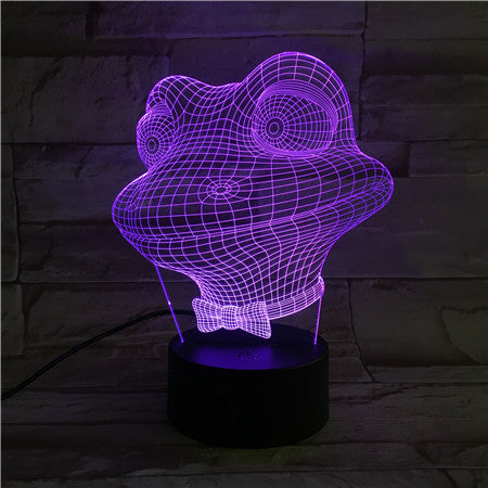 Frog - 3D Optical Illusion LED Lamp Hologram