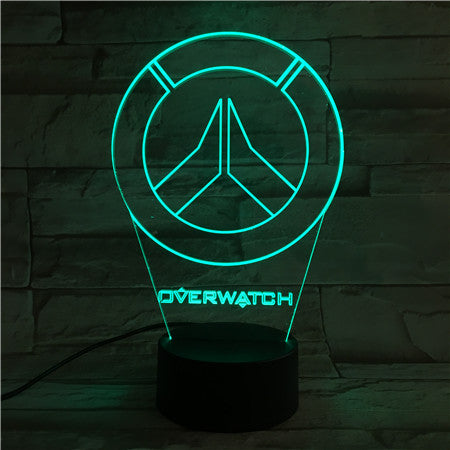 Overwatch - 3D Optical Illusion LED Lamp Hologram