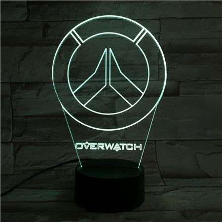 Overwatch - 3D Optical Illusion LED Lamp Hologram